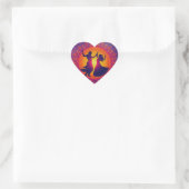 Het eeuwige ritme van Shakti Hart Sticker (Tas)