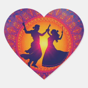 Het eeuwige ritme van Shakti Hart Sticker