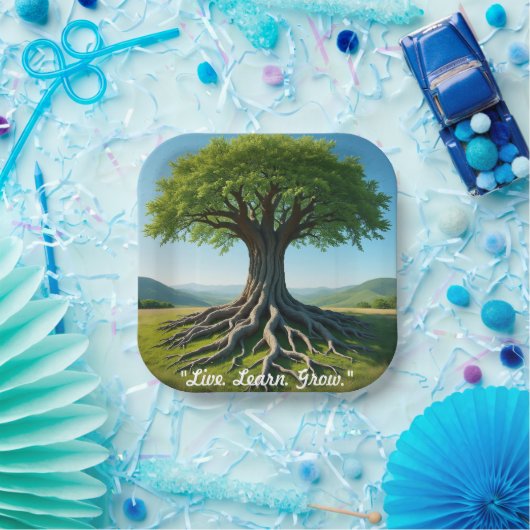 Het eeuwige symbool van Natuur" Papieren Bordje (Feest)