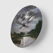 Het effect van de maan, 1891 (olie op canvas) ronde klok (Hoek)