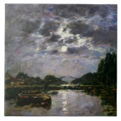 Het effect van de maan, 1891 (olie op canvas) tegeltje (Voorkant)