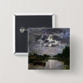 Het effect van de maan, 1891 (olie op canvas) vierkante button 5,1 cm (Voorkant /achterkant)