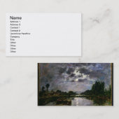 Het effect van de maan, 1891 (olie op canvas) visitekaartje (Voorkant / Achterkant)