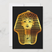 Het Egyptische gouden Toetanchamon masker Aankondiging (Voorkant)