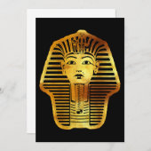 Het Egyptische gouden Toetanchamon masker Aankondiging (Voorkant / Achterkant)