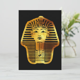Het Egyptische gouden Toetanchamon masker Aankondiging