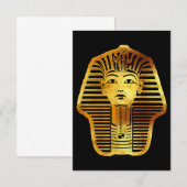 Het Egyptische gouden Toetanchamon masker Bedankkaart (Voorkant / Achterkant)