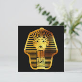 Het Egyptische gouden Toetanchamon masker Feestdagenkaart (Staand voorkant)