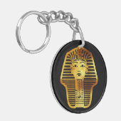 Het Egyptische gouden Toetanchamon masker Sleutelhanger (Voorkant Links)