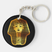 Het Egyptische gouden Toetanchamon masker Sleutelhanger (Achterkant)