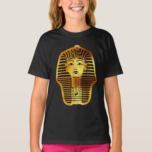 Het Egyptische gouden Toetanchamon masker T-shirt (Voorkant)