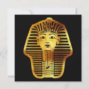Het Egyptische Gouden Tutankhamun Masker Feestdagenkaart