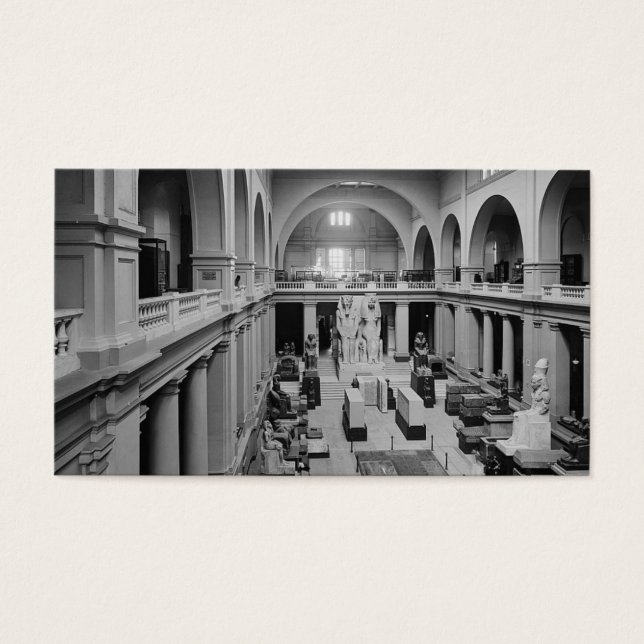 Het Egyptische Museum. Interior of Main Hall c.193 Visitekaartje (Voorkant)