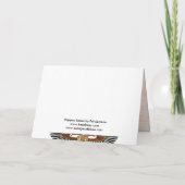 Het Egyptische Wenskaart van het Monogram van de Notitiekaartje (Achterkant)