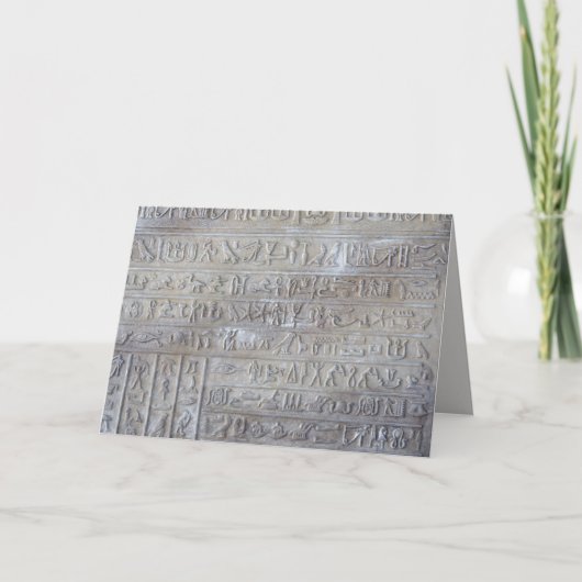 Het Egyptische wenskaart van het werktijd goede Kaart (Voorkant)