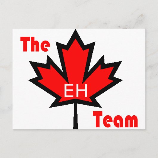 het eh - team briefkaart (Voorkant)