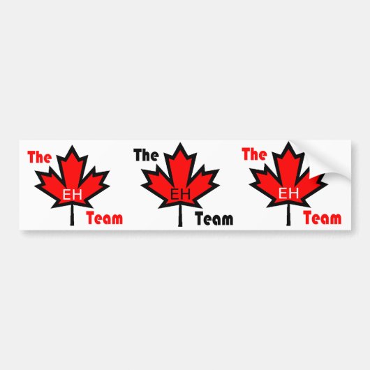 het eh - team canada - bumpersticker (Voorkant)