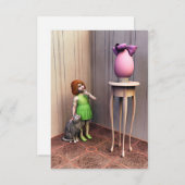 Het ei (versie met klein meisje) aankondiging (Voorkant / Achterkant)