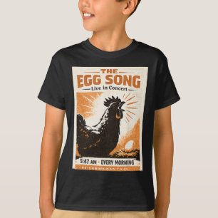 Het Eieren Lied Grappige Gekke Ckyard Kippen Dame  T-shirt
