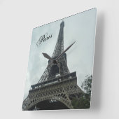 HET EIFFEL TOWER VIERKANTE KLOK (Hoek)