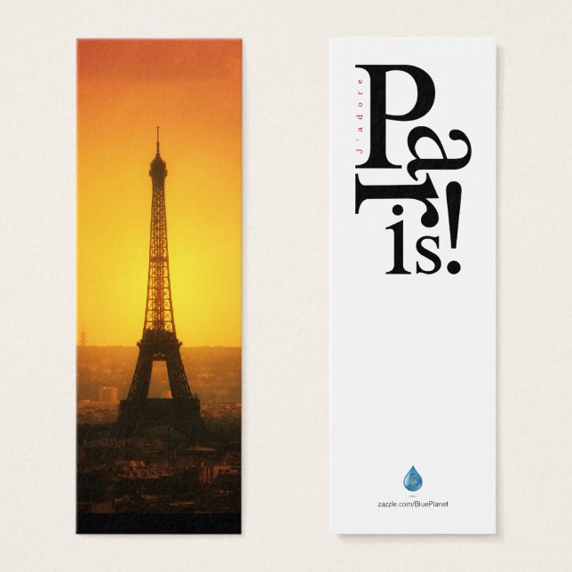 Het Eiffeltoren Paris mini-bladwijzer Mini Visitekaartjes (Voorkant /achterkant)