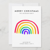 Het eigen kunstwerk van je kind | Kinder kerstmis Feestdagenkaart (Voorkant)