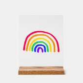 Het eigen kunstwerk van je kind | Kinder tekening  Acryl Bord (Voorkant)