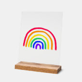 Het eigen kunstwerk van je kind | Kinder tekening  Acryl Bord (Hoek)