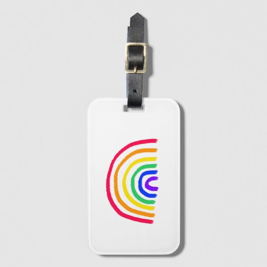 Het eigen kunstwerk van je kind | Kinder tekening  Bagagelabel (Voorkant (verticaal))