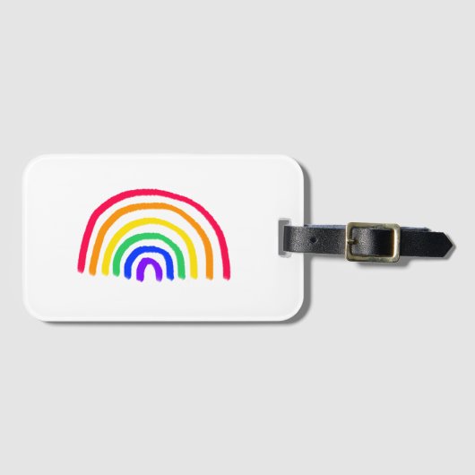 Het eigen kunstwerk van je kind | Kinder tekening  Bagagelabel (Voorkant (horizontaal))