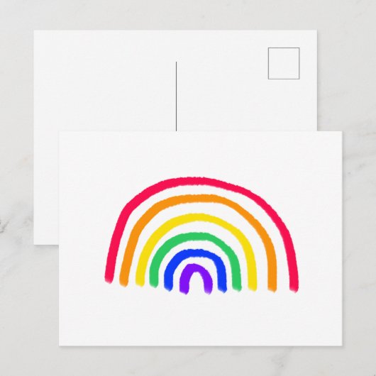 Het eigen kunstwerk van je kind | Kinder tekening  Briefkaart (Voorkant / Achterkant)