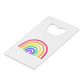 Het eigen kunstwerk van je kind | Kinder tekening  Creditkaart Flessenopener (Voorkant Gekanteld)