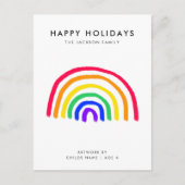 Het eigen kunstwerk van je kind | Kinder tekening  Feestdagenkaart (Voorkant)