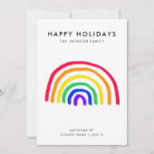 Het eigen kunstwerk van je kind | Kinder tekening  Feestdagenkaart (Voorkant)