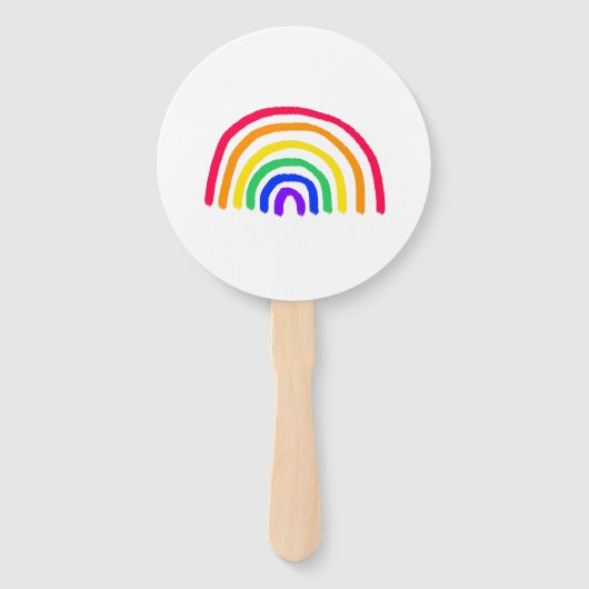 Het eigen kunstwerk van je kind | Kinder tekening  Handwaaier (Achterkant)