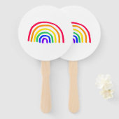 Het eigen kunstwerk van je kind | Kinder tekening  Handwaaier (Voorkant en achterkant)