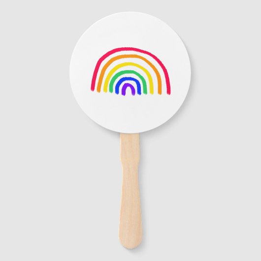 Het eigen kunstwerk van je kind | Kinder tekening  Handwaaier (Voorkant)