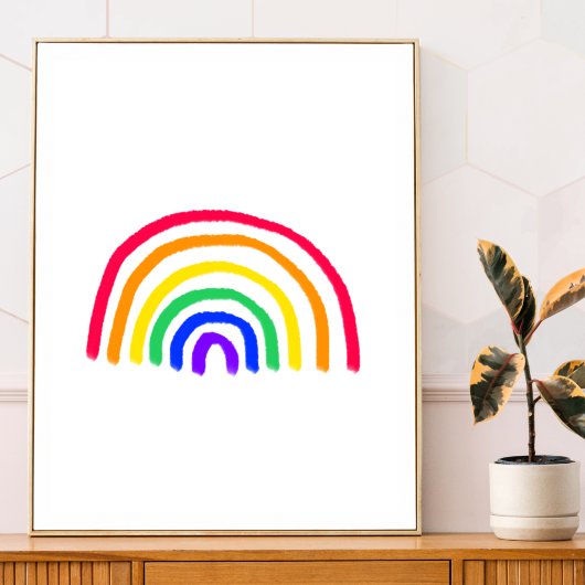 Het eigen kunstwerk van je kind | Kinder tekening  Poster