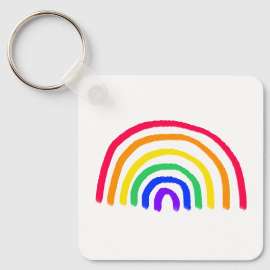 Het eigen kunstwerk van je kind | Kinder tekening Sleutelhanger (Voorkant)