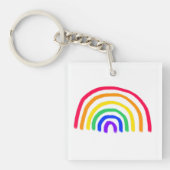 Het eigen kunstwerk van je kind | Kinder tekening  Sleutelhanger (Voorkant)