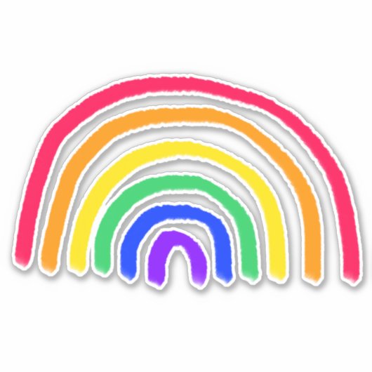 Het eigen kunstwerk van je kind | Kinder tekening Sticker (Voorkant)