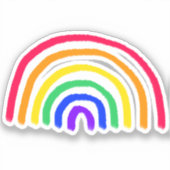 Het eigen kunstwerk van je kind | Kinder tekening Sticker (Voorkant)