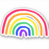 Het eigen kunstwerk van je kind | Kinder tekening Sticker (Voorkant)