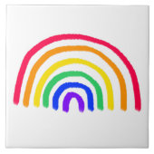 Het eigen kunstwerk van je kind | Kinder tekening  Tegeltje (Voorkant)