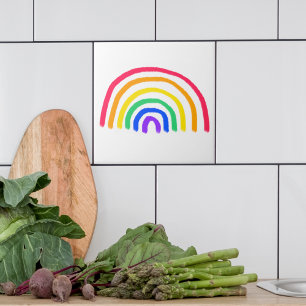 Het eigen kunstwerk van je kind   Kinder tekening  Tegeltje