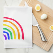 Het eigen kunstwerk van je kind | Kinder tekening Theedoek (Quarter Fold)