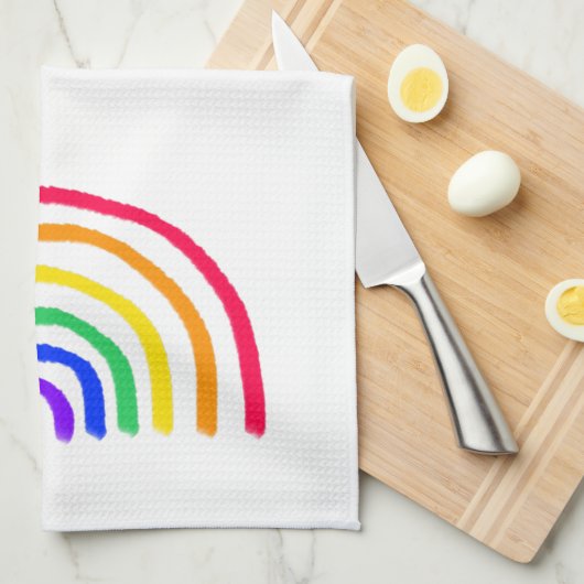 Het eigen kunstwerk van je kind | Kinder tekening Theedoek (Quarter Fold)