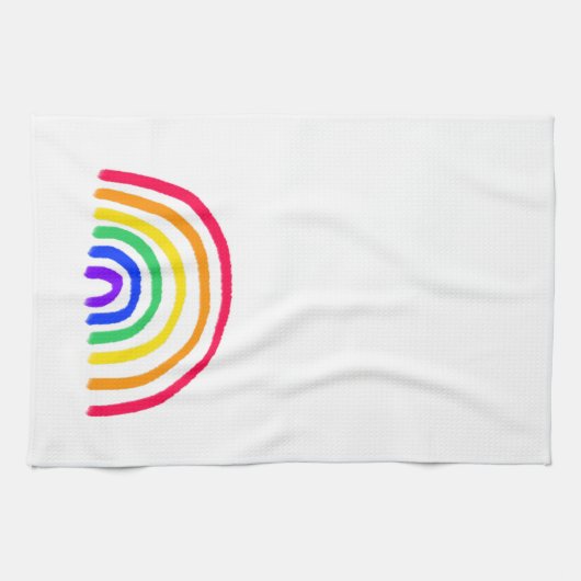 Het eigen kunstwerk van je kind | Kinder tekening Theedoek (Horizontaal)