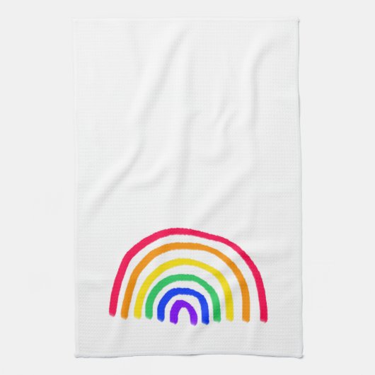 Het eigen kunstwerk van je kind | Kinder tekening  Theedoek (Verticaal)