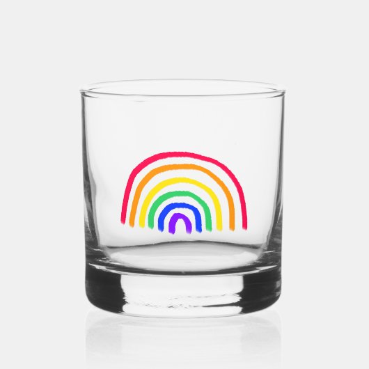 Het eigen kunstwerk van je kind | Kinder tekening Whisky Glas (Voorkant)